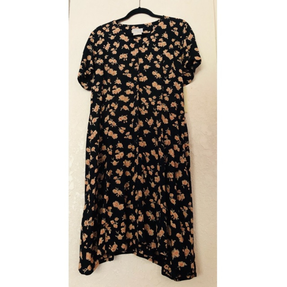 Vintage Debra Martin Button Down Midi Dress